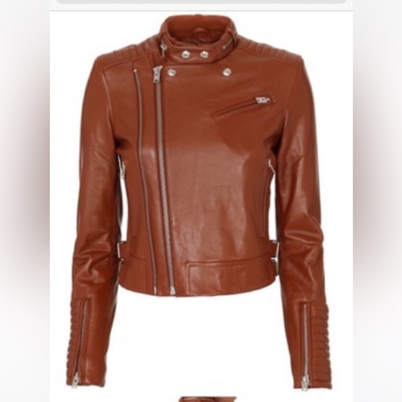 IRO Jackets & Coats Nwt Iro Buttery Leather Cognac Leather Jacket